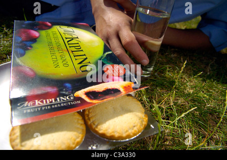 Illustrtative image of Mr Kipling's Fruit Pie Selection. Mr Kipling is a Premier Foods brand Stock Photo