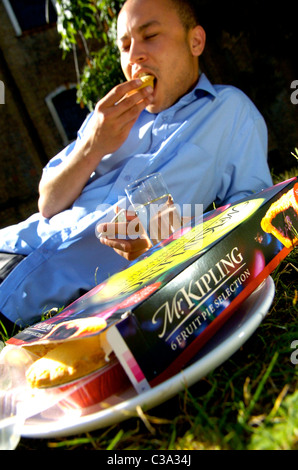 Illustrative image of a Mr Kipling product; a Premier Foods brand Stock Photo