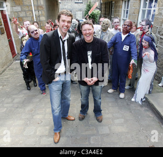 Mark Charnook and Dominic Brunt Leeds Zombie Film Festival held at the Cottage Road cinema. Leeds, England - 26.04.09 Mark Stock Photo