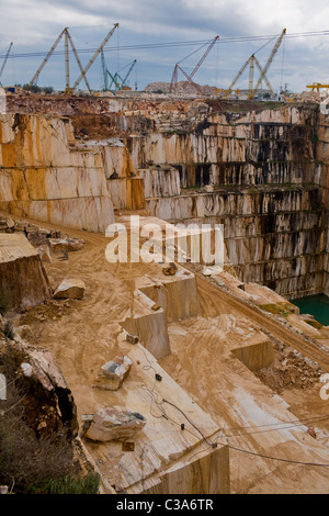 Large marble quarry in Estremoz, Portugal Stock Photo