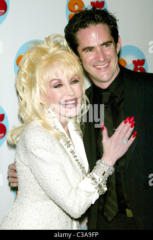Dolly Parton and choreographer Andy Blankenbuehler Opening night of the new Broadway musical 'Nine to Five' at the Marquis Stock Photo