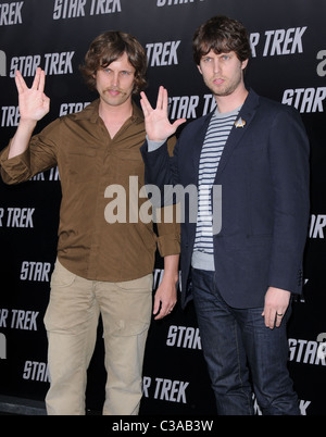 Jon Heder and twin brother Dan Heder Los Angeles Premiere of 'Star Trek ...