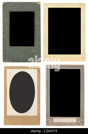 Collection of vintage photo frames Stock Photo