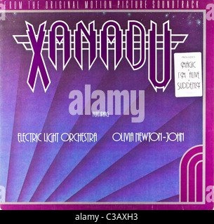 Cover of the 1980 soundtrack recording of Xanadu, released by Jet records Stock Photo