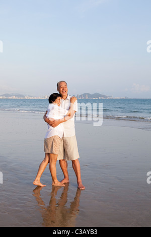 Portrait of a senior couple embracing Stock Photo