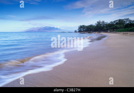 Hawaii, Maui, The Valley Island, Wailea Beach view Stock Photo