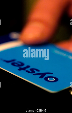 Illustrative image of a Transport for London Oyster card. Stock Photo