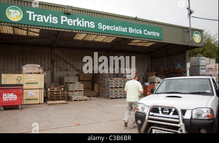 Illustrative image of a Travis Perkins yard. Stock Photo