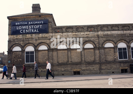 Lowestoft railway station, the most easterly on the entire British rail network, Suffolk, UK. Stock Photo