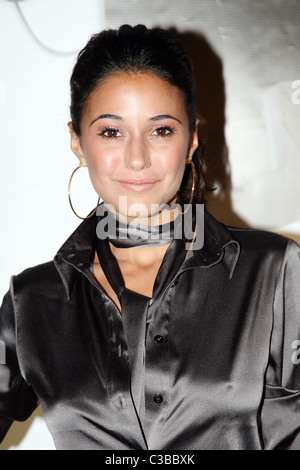 Emmanuelle Chriqui Burberry Lights Up NYC Skyline on 'Burberry Day' held at The New York Palace Hotel New York City, USA - Stock Photo