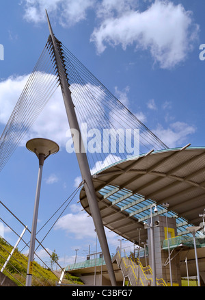 Manchester Metrolink Tram Station 'Central Park' at Gateway, Newton Heath, Manchester Stock Photo