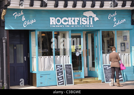The Rockfish Restaurant in Dartmouth, Devon, U.K. Stock Photo