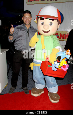 Wilmer Valderrama and the Disney Channel's Handy Manny attend the ...