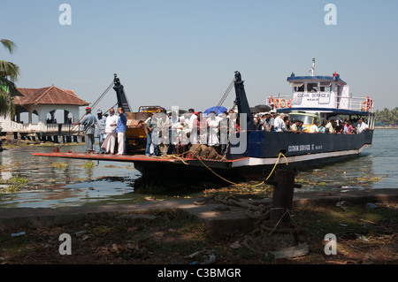 India, Kerala, Kochi (formerly known as Cochin) The port Stock Photo