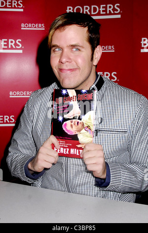 Perez Hilton Celebrity blogger signs copies of his new book 'Red Carpet