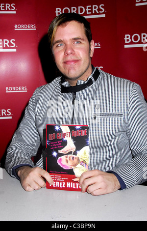 Perez Hilton Celebrity blogger signs copies of his new book 'Red Carpet