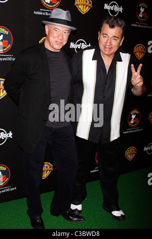 Stu Cook of Creedence Clearwater Revival and Jocko Marcellino of Sha Na Na 'Woodstock: 3 Days of Peace and Music - Directors Stock Photo