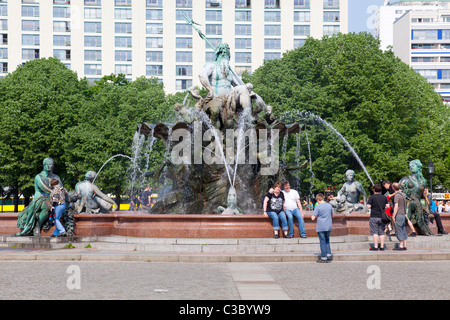 Neptunbrunnen, Berlin, Germany Stock Photo