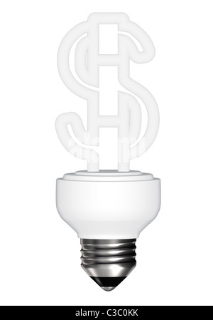 Isolated illustration of an energy saving light bulb Stock Photo - Alamy