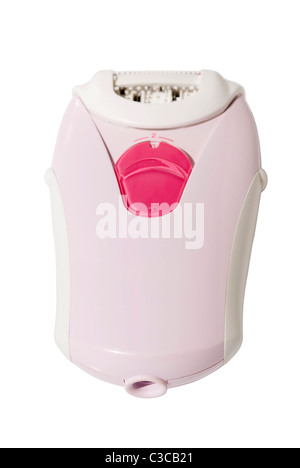 pink epilator isolated on white background Stock Photo