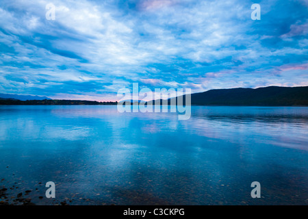 Lake Manapuri in New Zealand Stock Photo