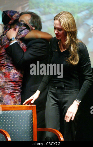 Angelina Jolie UNHCR's commemoration of World Refugee Day at the National Geographic Society. Goodwill Ambassador Jolie Stock Photo