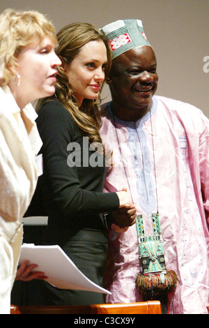 Angelina Jolie UNHCR's commemoration of World Refugee Day at the National Geographic Society. Goodwill Ambassador Jolie Stock Photo