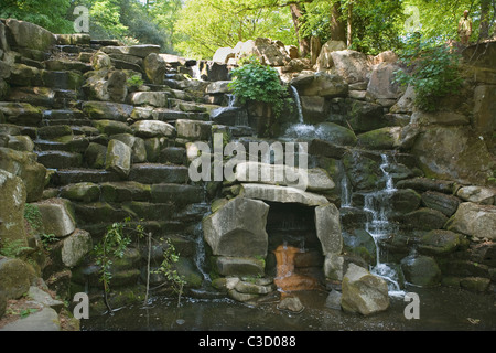 England Surrey Virginia Water, the Cascade Stock Photo