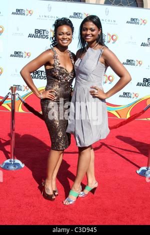 Tatyana Ali and Anastasia Ali 2009 BET Awards held at the Shrine Auditorium - Arrivals Los Angeles, California - 28.06.09 Nikki Stock Photo