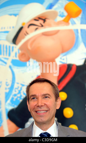 Jeff Koons Popeye Series - press view held at the Serpentine Gallery London, England - 30.06.09 Stock Photo