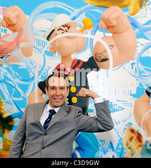 Jeff Koons Popeye Series - press view held at the Serpentine Gallery London, England - 30.06.09 Stock Photo