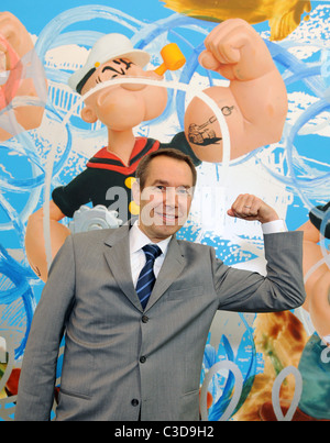 Jeff Koons Popeye Series - press view held at the Serpentine Gallery London, England - 30.06.09 Stock Photo