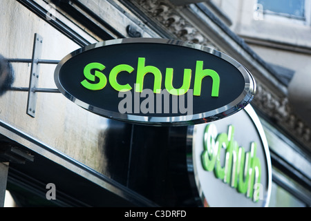 Schuh shoe shop sign Stock Photo