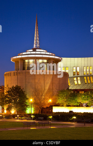 Twilight at the Country Music Hall of Fame, Nashville Tennessee USA Stock Photo