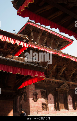 Pagodas in Durbar Square, Kathmandu, before the catastrophic April 2015 earthquake Stock Photo