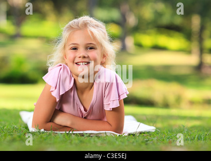 Little girl during the summer Stock Photo