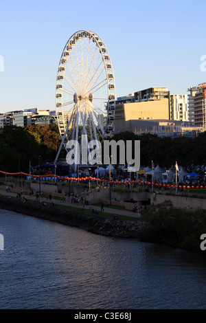 Wheel of Brisbane at South Bank Brisbane, Queensland Stock Photo