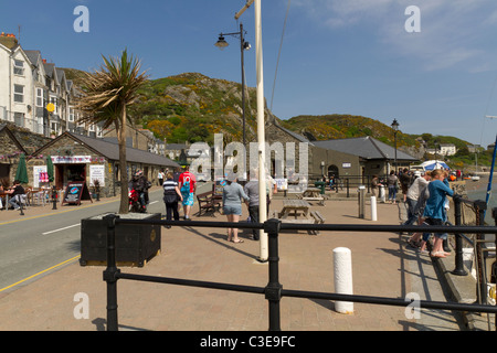 The small harbour in Barmouth Wales Stock Photo