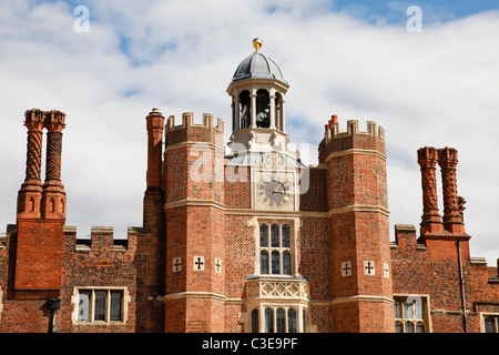 A Picture of Hampton Court Palace from the front entrance home of Henry VIII Richmond Upon Thames Stock Photo