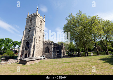 St Dunstan's Church, Stepney, London, UK Stock Photo