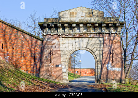 Gate to the Citadel in Warsaw, Poland Stock Photo