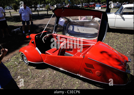 The three-wheeled Messerschmitt KR200, or Kabinenroller (Cabin Scooter), produced between 1955 and 1964 Stock Photo