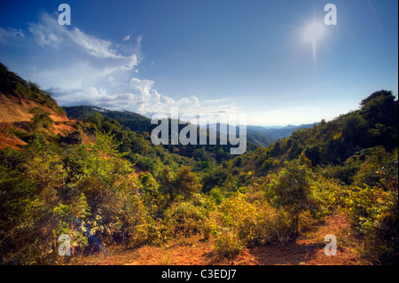 Nong Fa lake, Laos Stock Photo