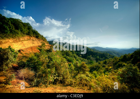 Nong Fa lake, Laos Stock Photo