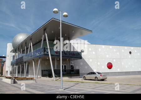 Terrace of Science Center AHHAA in Tartu, Estonia, EU Stock Photo