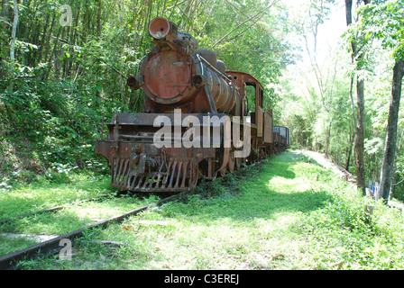 Japanese Steam Train WW2. Stock Photo