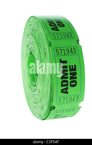 Roll of Movie Tickets Stock Photo