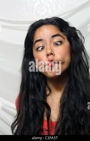 Beautiful Cross-eyed Young Latina (1) Stock Photo