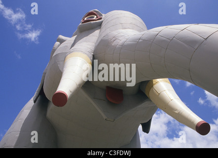 Lucy the Elephant. Building in the shape of an elephant in Margate City, New Jersey. Stock Photo