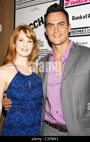 Kate Baldwin and Cheyenne Jackson from the upcoming Broadway musical 'Finian's Rainbow' Opening Night of 'The Bacchae' at the Stock Photo